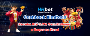 Cashback Ilimitado HHBET: Receba Até 5.0% Sem Rollover e Saque na Hora!