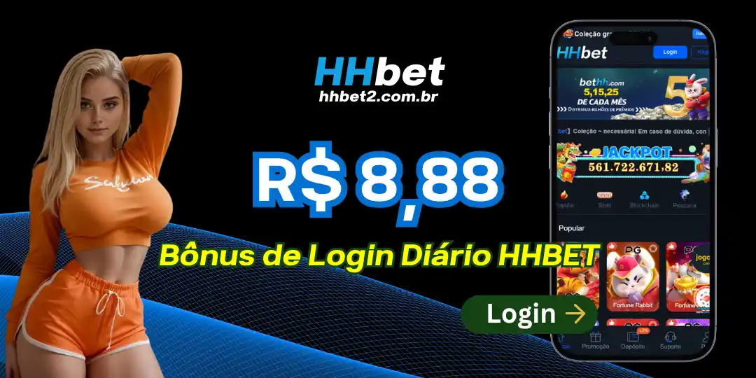 Bônus de Login Diário HHBET: Receba R$8,88 Grátis Todos os Dias